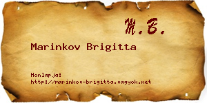Marinkov Brigitta névjegykártya